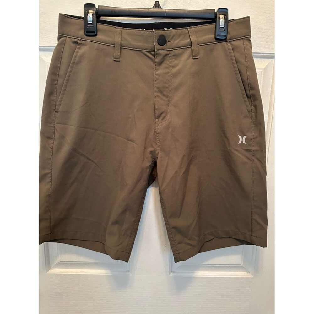 Hurley Men's Olive Green Shorts Mesh Pockets